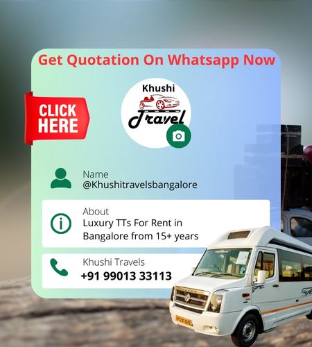 whatsapp for quotation now on Luxury Tempo Traveller, SUV, sedan , car for rent in Kr puram Bangalore near me best travelling service